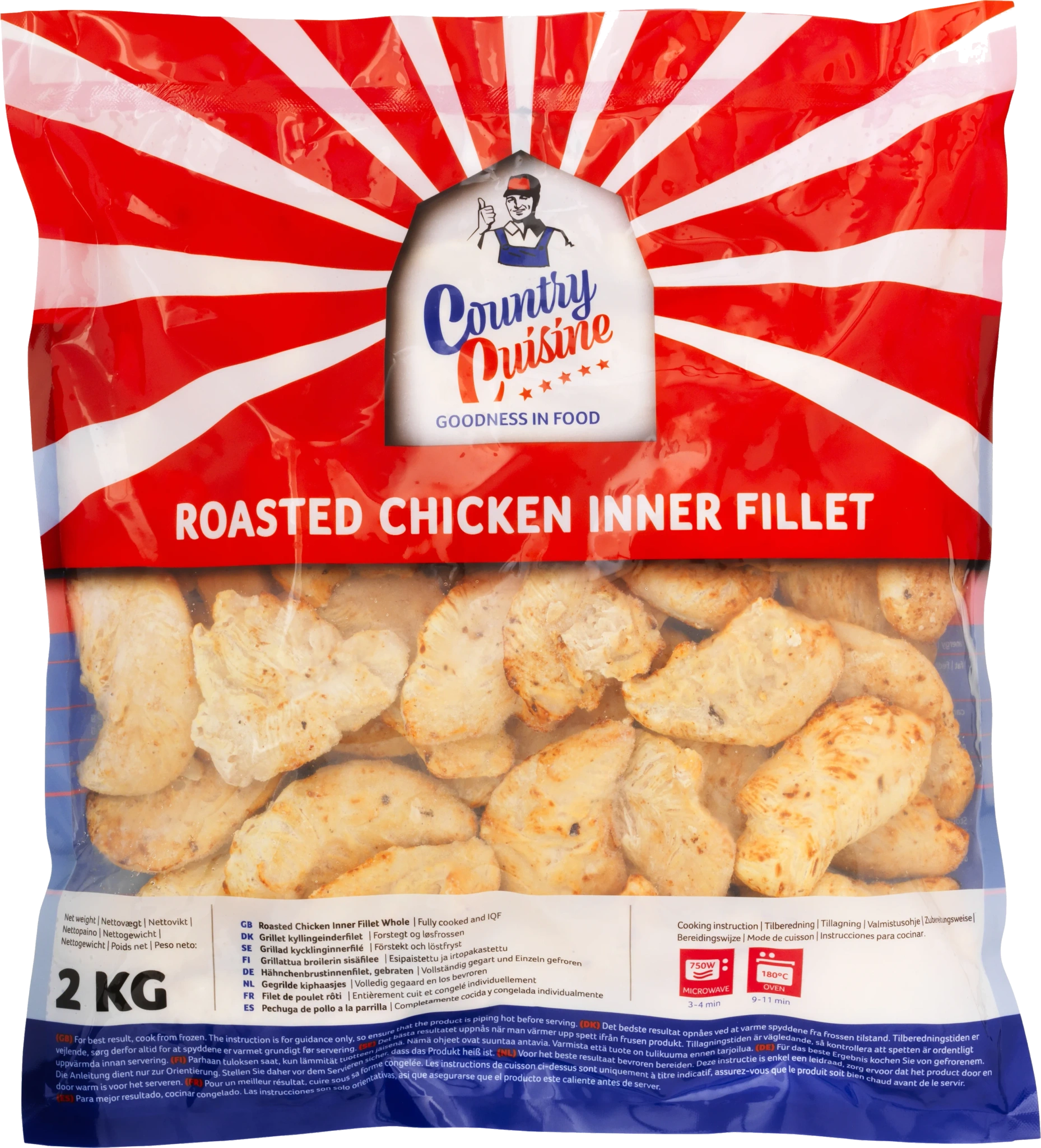 Grillad kycklinginerfilé