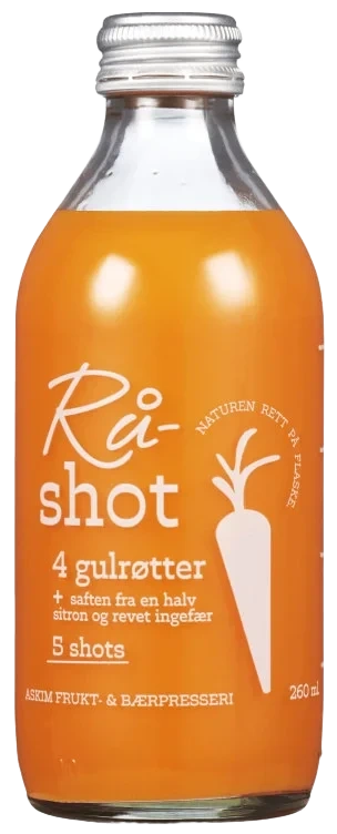 Råshot Gulrot og Ingefær 260 ml AFB