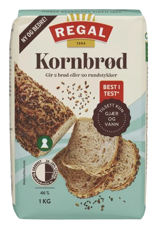 Kornbrød 1kg Regal
