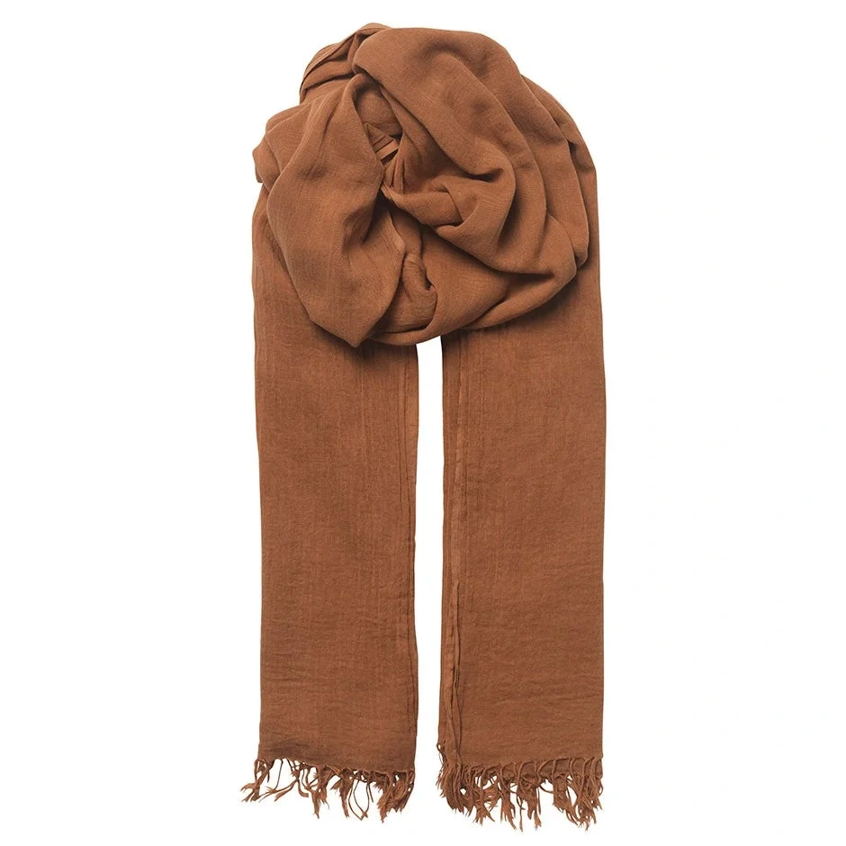 Becksöndergaard Solid Gaze Ilkana Scarf Pecan Brown