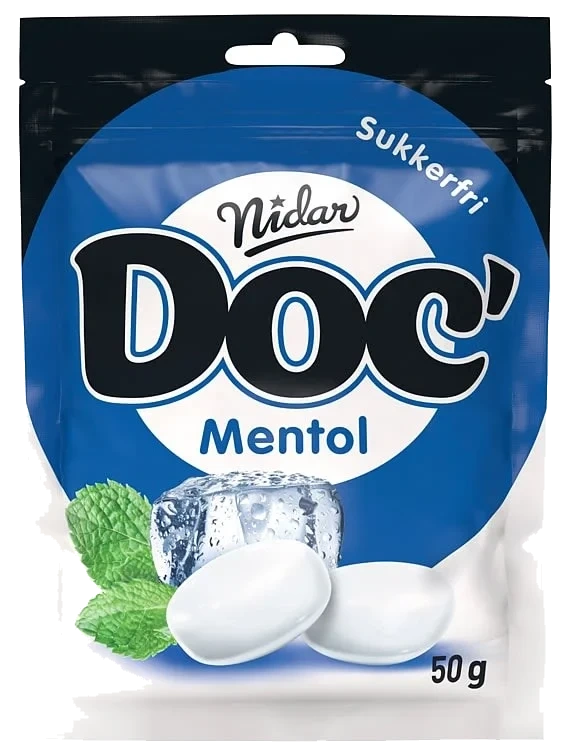 Doc halslinser mentol   50g