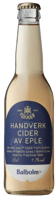 Handverkcider Eple 0,33l Fl Balholm
