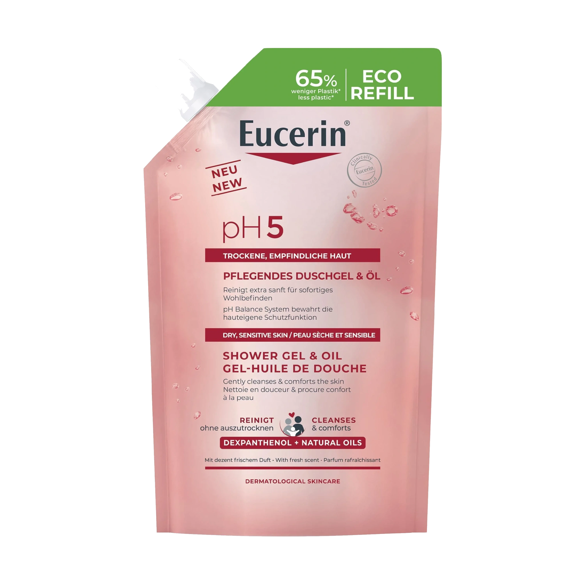Eucerin pH5 Shower Gel & Oil Refill, 400 ml