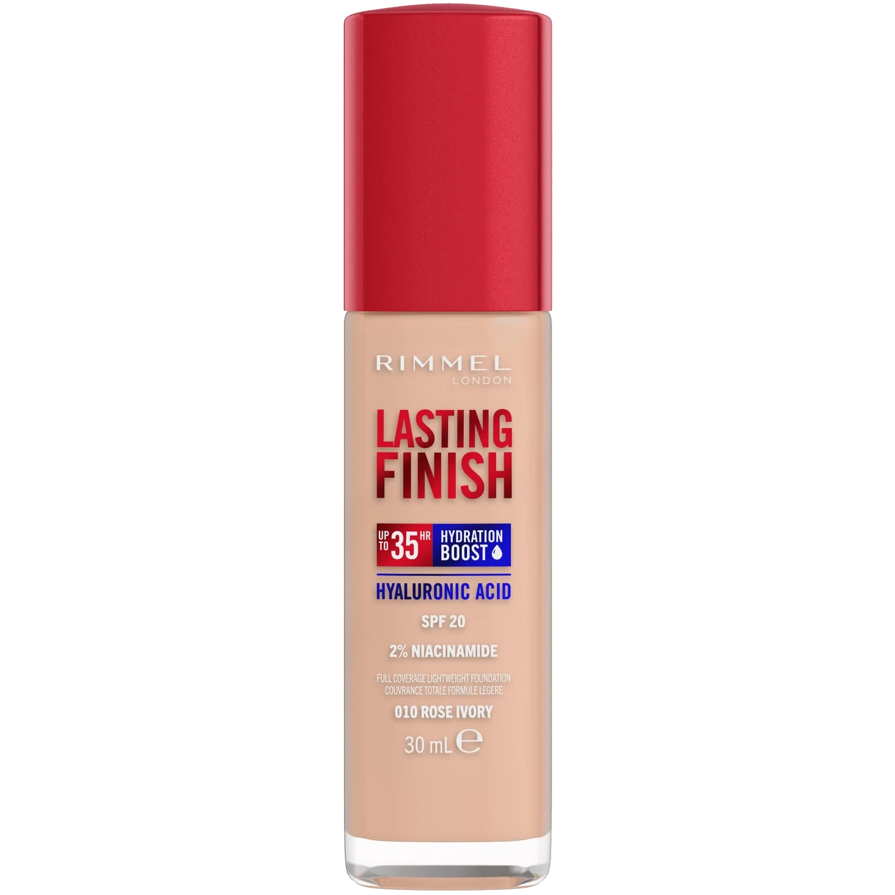 Rimmel Lasting Finish 35H Hydration Boost Hydrating Foundation SPF20 Rose Ivory