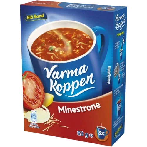 Minestrone Varma Koppen Pulver/3 Port
