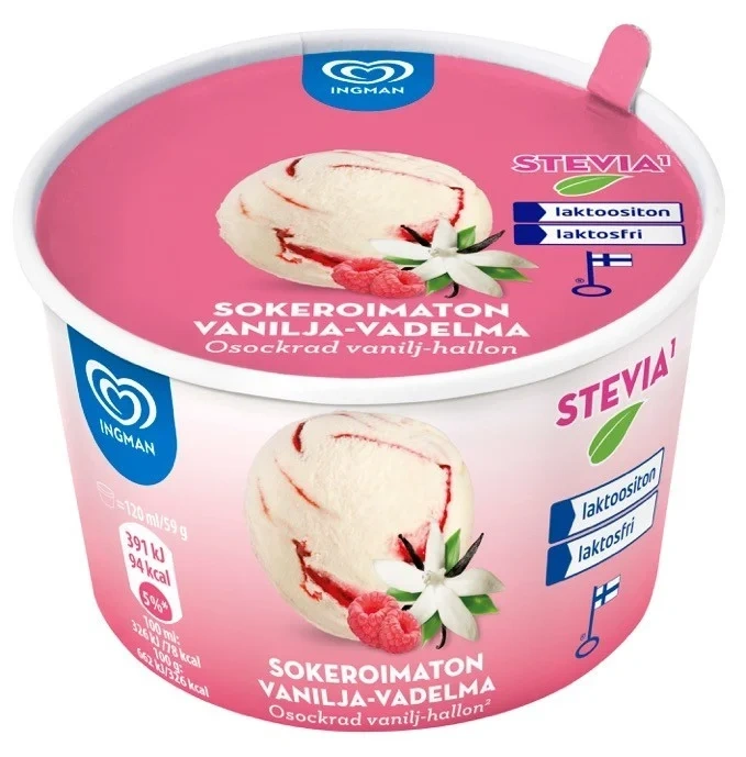 Vanilj-hallonbäg.