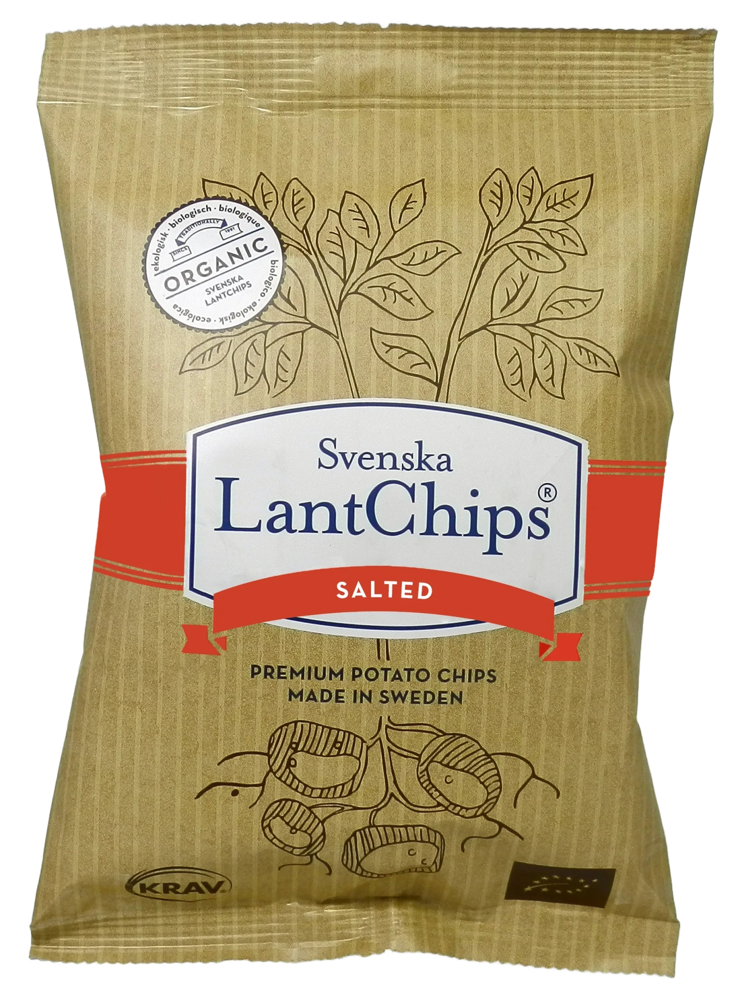 Chips Salt, 100g, økologisk, Svenska Lantchips