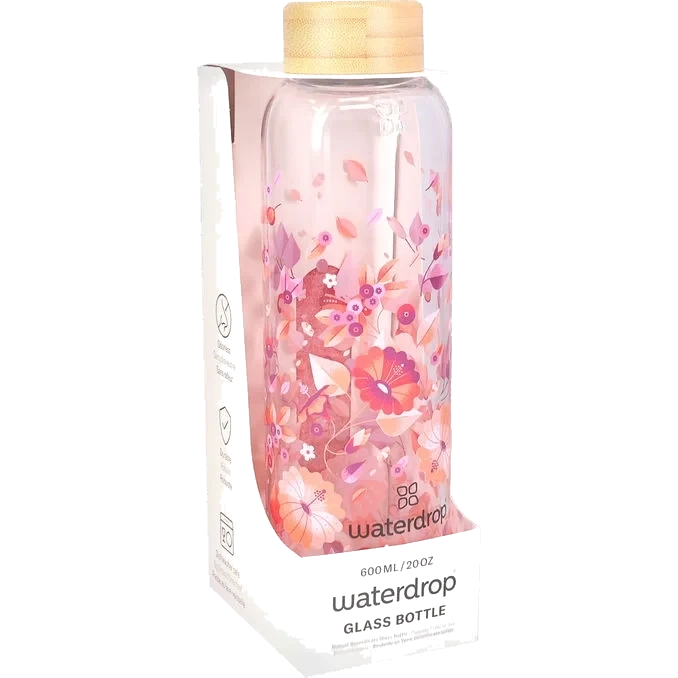 Glasflaska Relax Rosa 600 ml