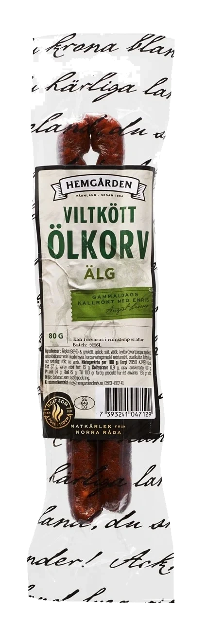 ölkorv älg