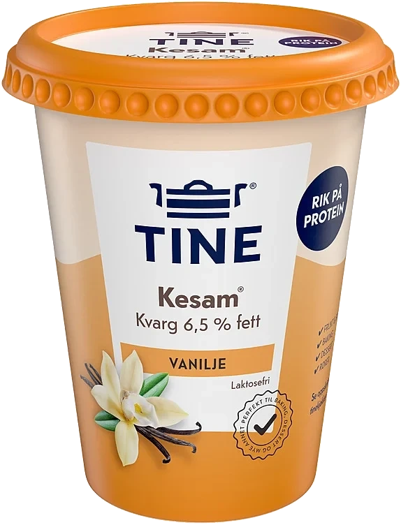 Kesam vanilje laktosefri  420g