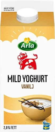Mild yoghurt vanilj 2%