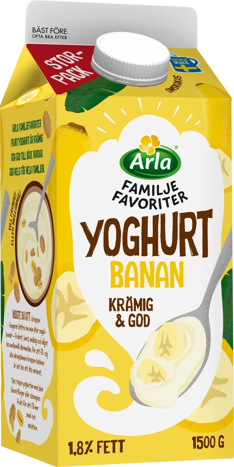 Familjefavoriter yoghurt banan