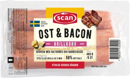 Grillkorv Ost&Bac