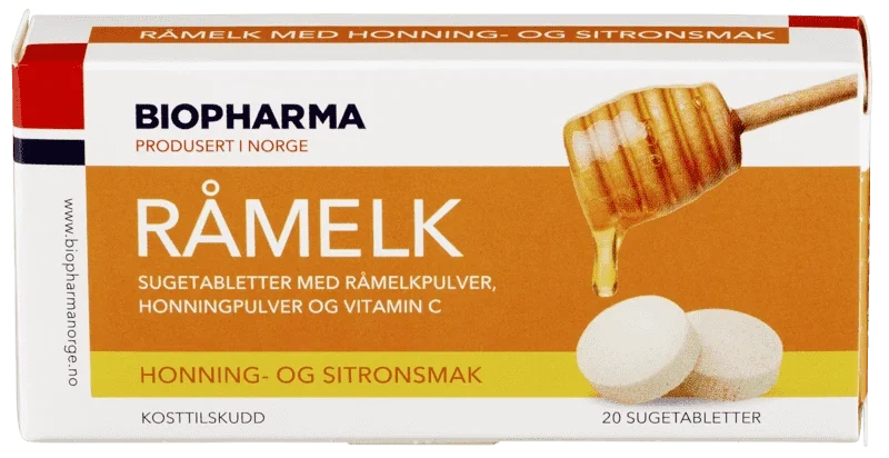 Biopharma Rå-Melk Honning 20stk