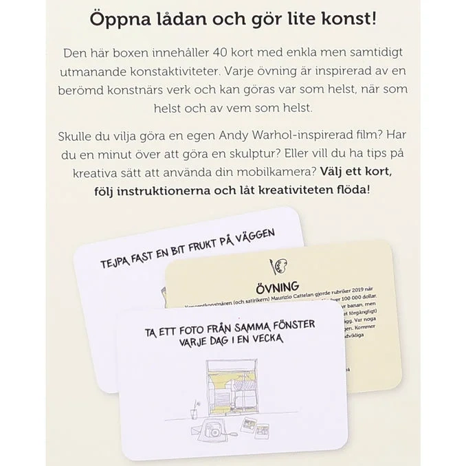 Tukan Förlag Box: Öppna Denna Ask & Skapa Din Egen Konst