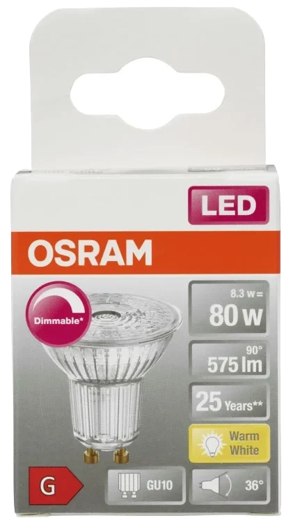 Lyspære Led Spot Par16 80 Dim Gu10 Osram