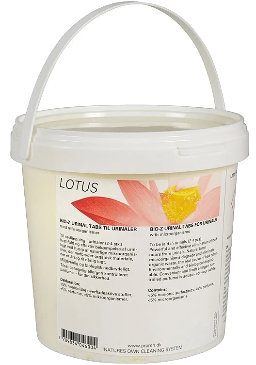Urinaltabs Lotus Biologisk Citrus med Parfyme 1 kg
