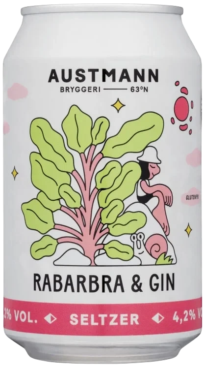 Austmann Rabarbra&Gin Seltzer 0,33l bx