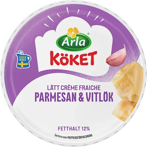 Lätt crème fraiche parmesan / vitlök 12%