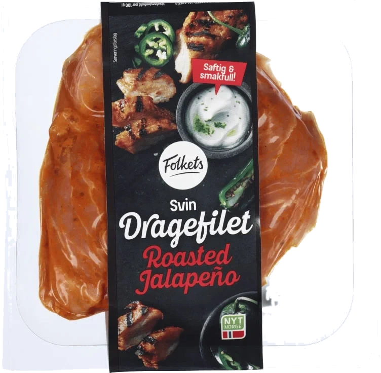 Svin Dragefilet Jalapeno 250g Folkets