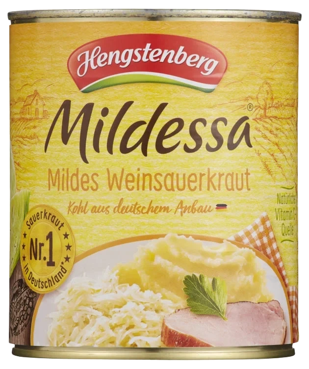 Sauerkraut Mildessa 770g Hengstenberg