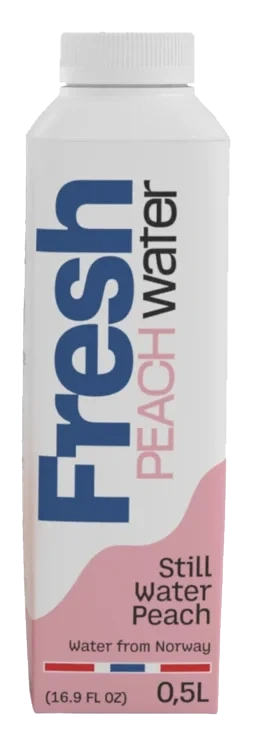 Vann med Ferskensmak 0,5l Fresh Water Norway