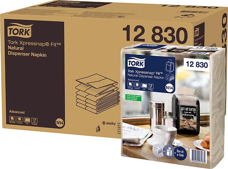 Tork Xpressnap Fit Dispenserserviett Natur 2-lag N14