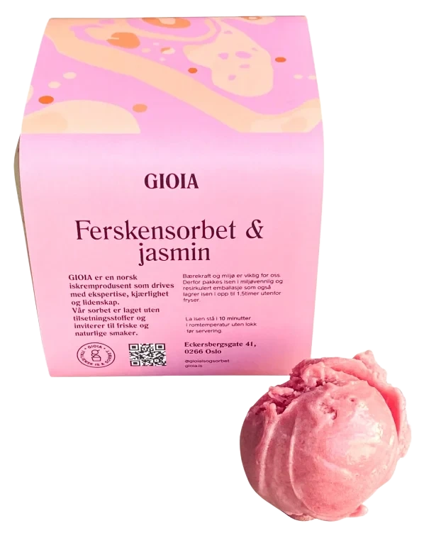 Fersken & Jasmin Is 0,5l Gioia