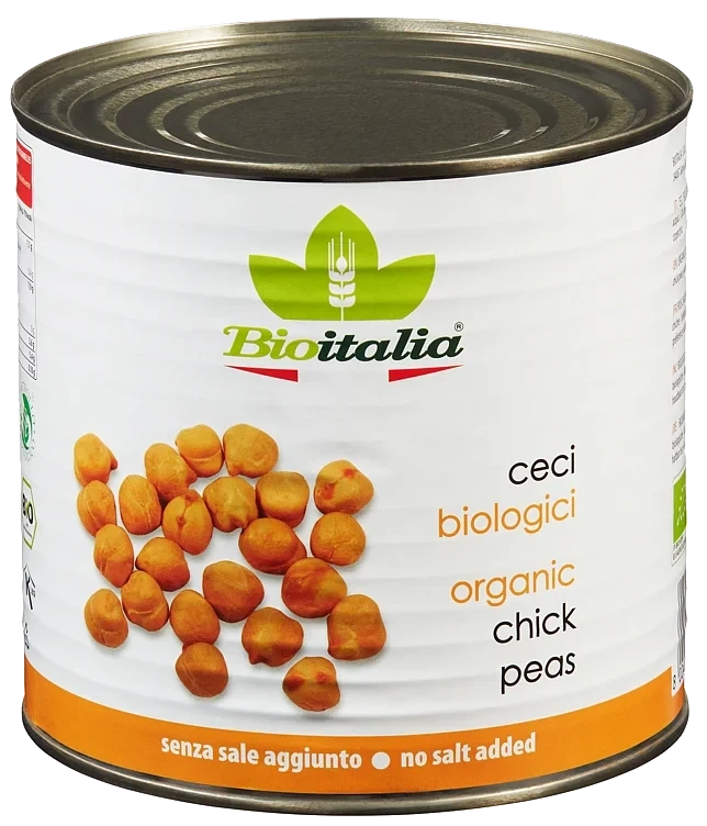 Bioitalia Kikerter 2550g Økologisk
