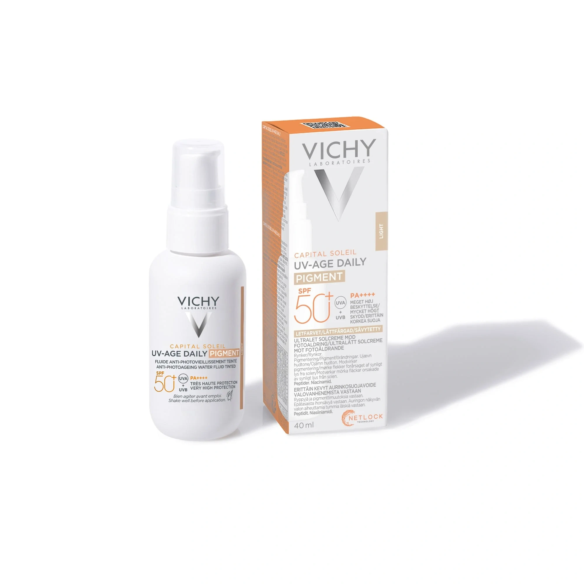 Vichy Capital Soleil Uv-age Daily Pigment Light SPF50+, 40 ml