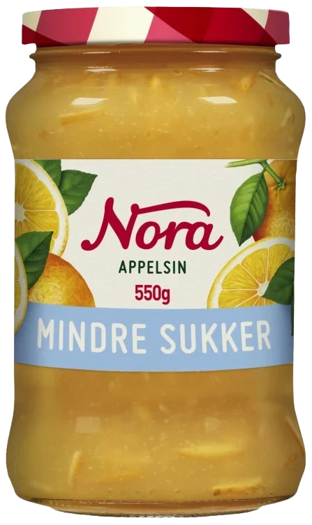 Appelsinmarmelade Lett 550g Nora