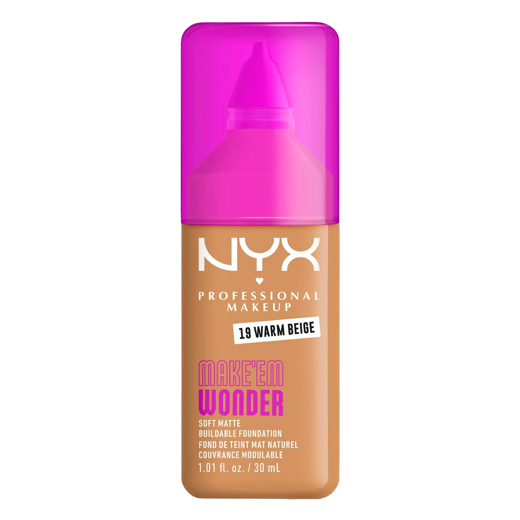 NYX PROFESSIONAL MAKEUP Make Em Wonder Foundation 19 Warm Beige