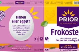 Frokostegg L frittgående 12stk