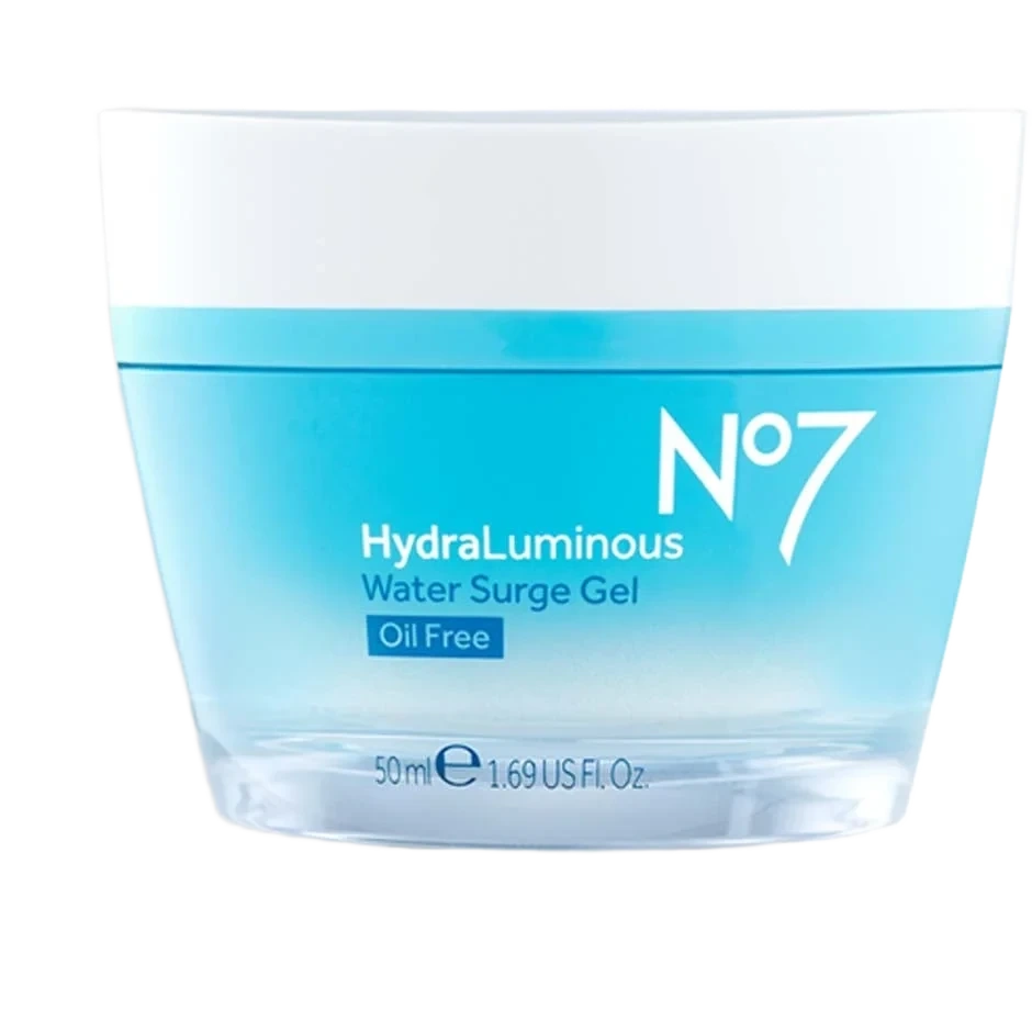 No7 Hydraluminous Water Surge Gel for Hydration, Glowing