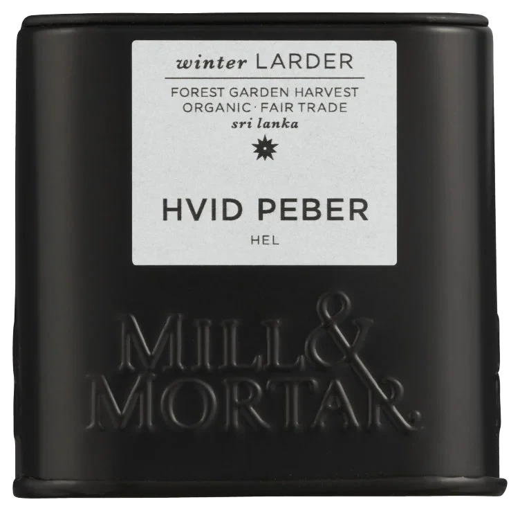 Hvit Pepper Hel 50g Mill & Mortar