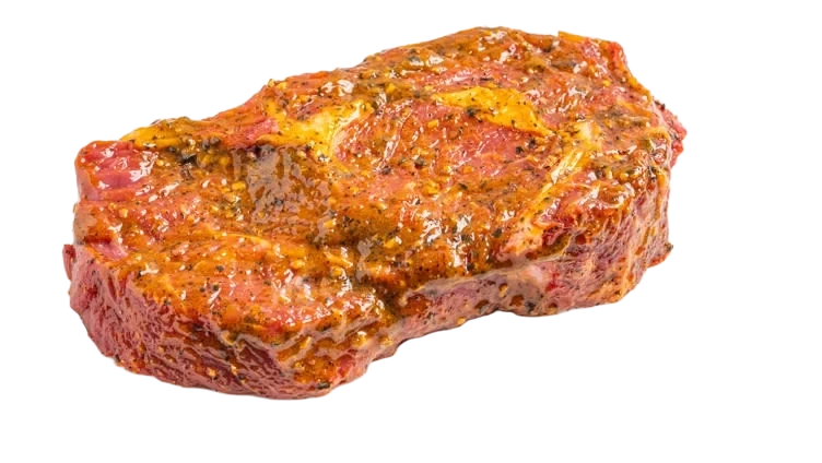 Entrecote marinert av storfe. Ca. 250g pr skive