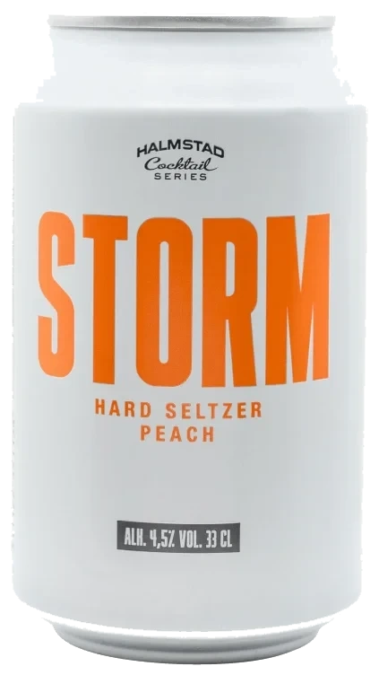 Storm Hard Seltzer Peach 33cl
