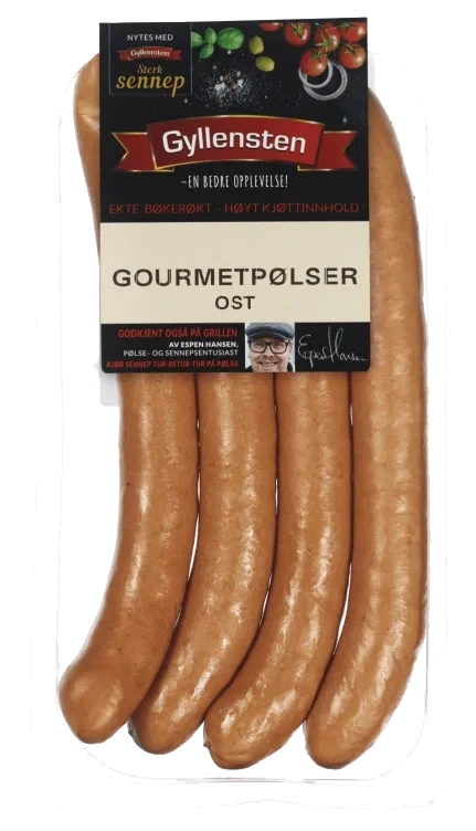 Gourmetpølse Ost 360g Gyllensten