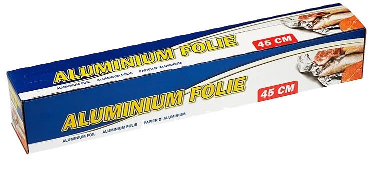 Aluminiumsfolie 18my cutbox 45cm