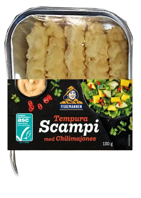 Scampi Asc Tempura Chilimajo 130g