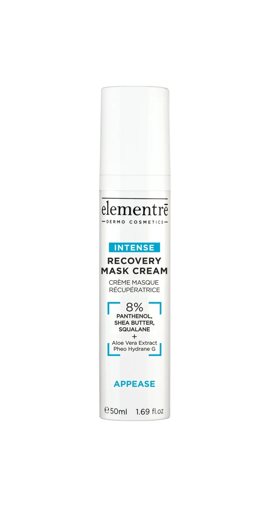 elementrē Recovery Mask Cream - 8% Panthenol, Shea Butter, Squalane 50 ml