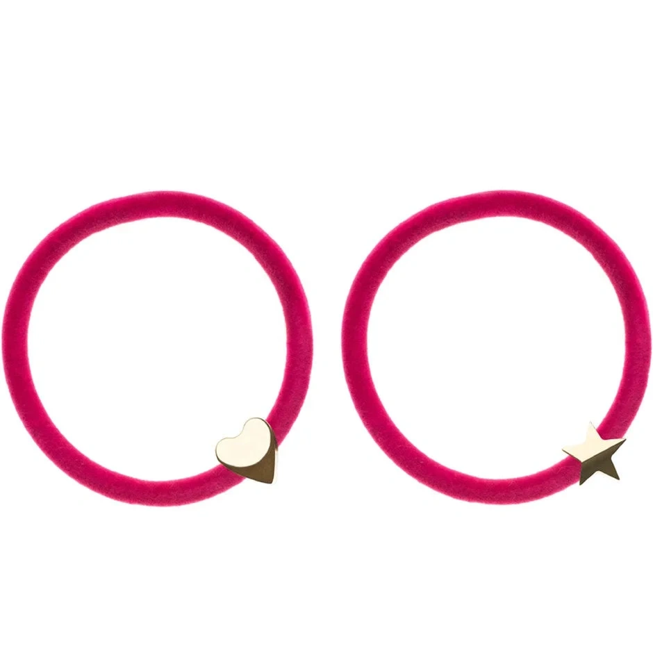 Dark 2 Pk Velvet Hair Tie