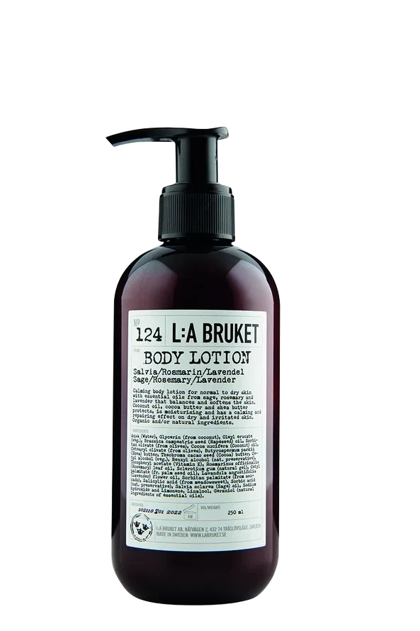 L:A BRUKET 124 Body Lotion Sage/Rosemary/Lavender 240 ml