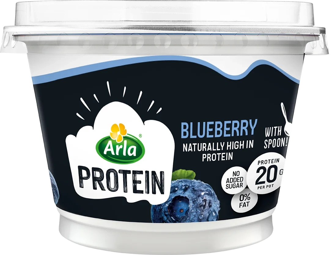 Protein kvarg blåbär laktosfri