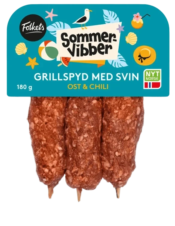 Grillspyd Chili Cheese 180g Folkets
