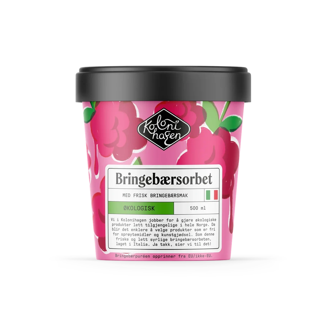 Bringebærsorbet
