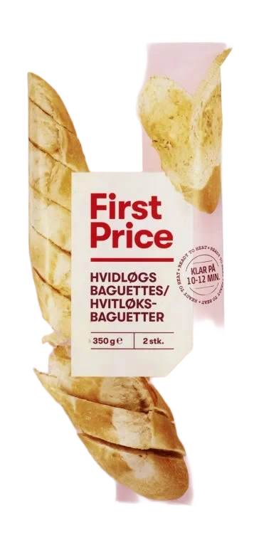 Hvitløksbaguetter 2pk 350g First Price