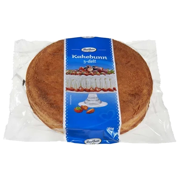 Kakebunn 3-delt 370g Berthas
