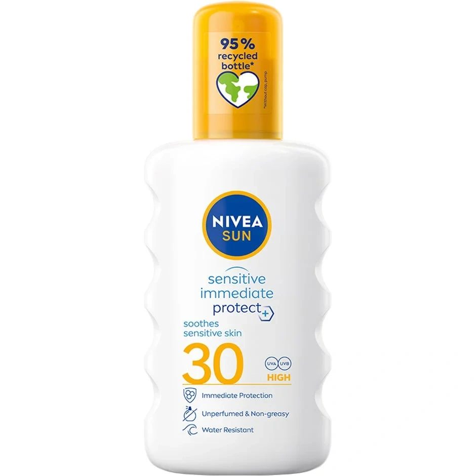 Nivea Sun Sensitive Immediate Protect Soothing Spray Spf 30, 200ml