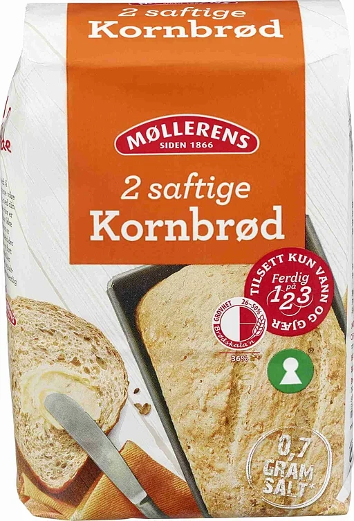 Møllerens kornbrød melmiks 1 kg